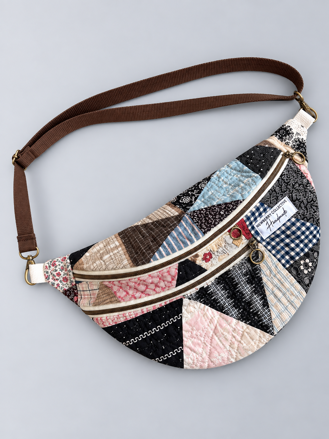 Large Crossbody: Handmade Vintage Quilt