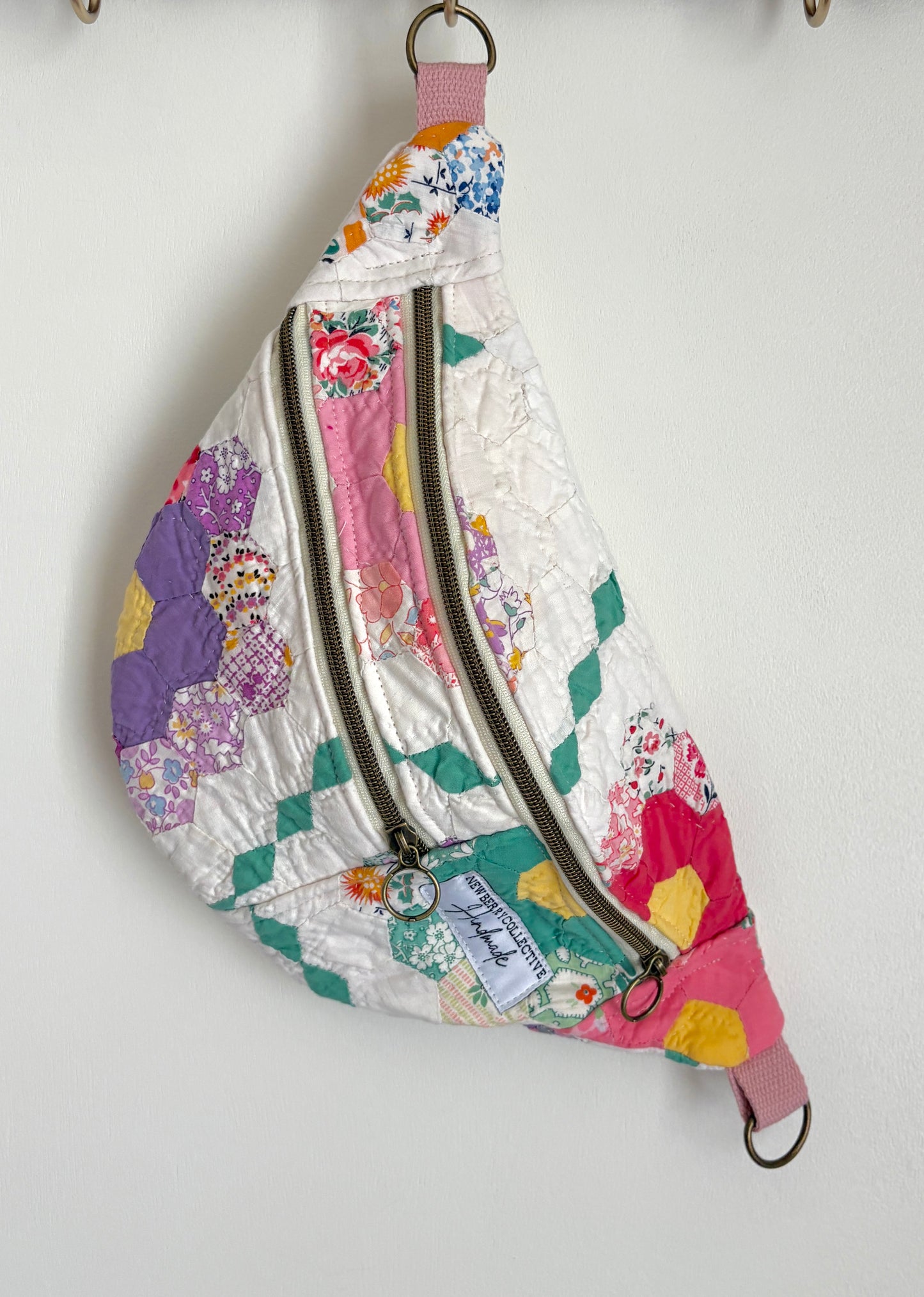 Small Crossbody: Vintage Handmade Quilt
