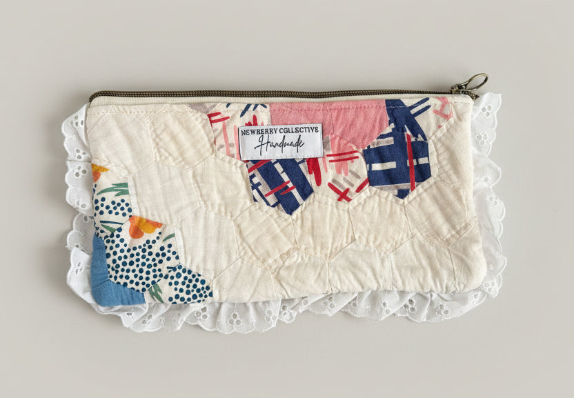 Vintage Quilt Flat Pouch