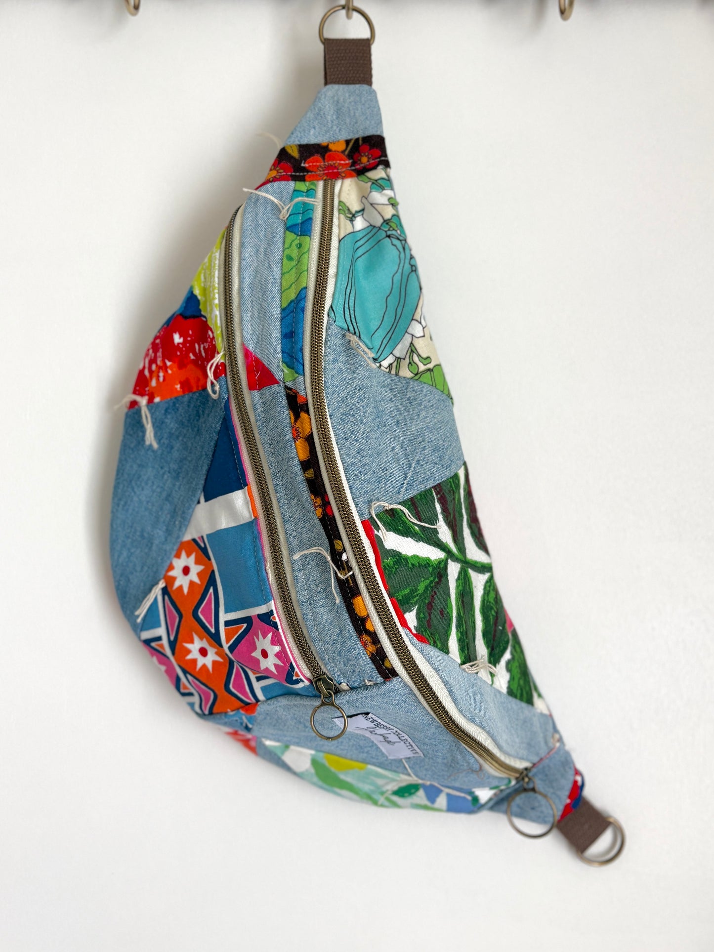 Large Crossbody: Handmade Vintage Quilt