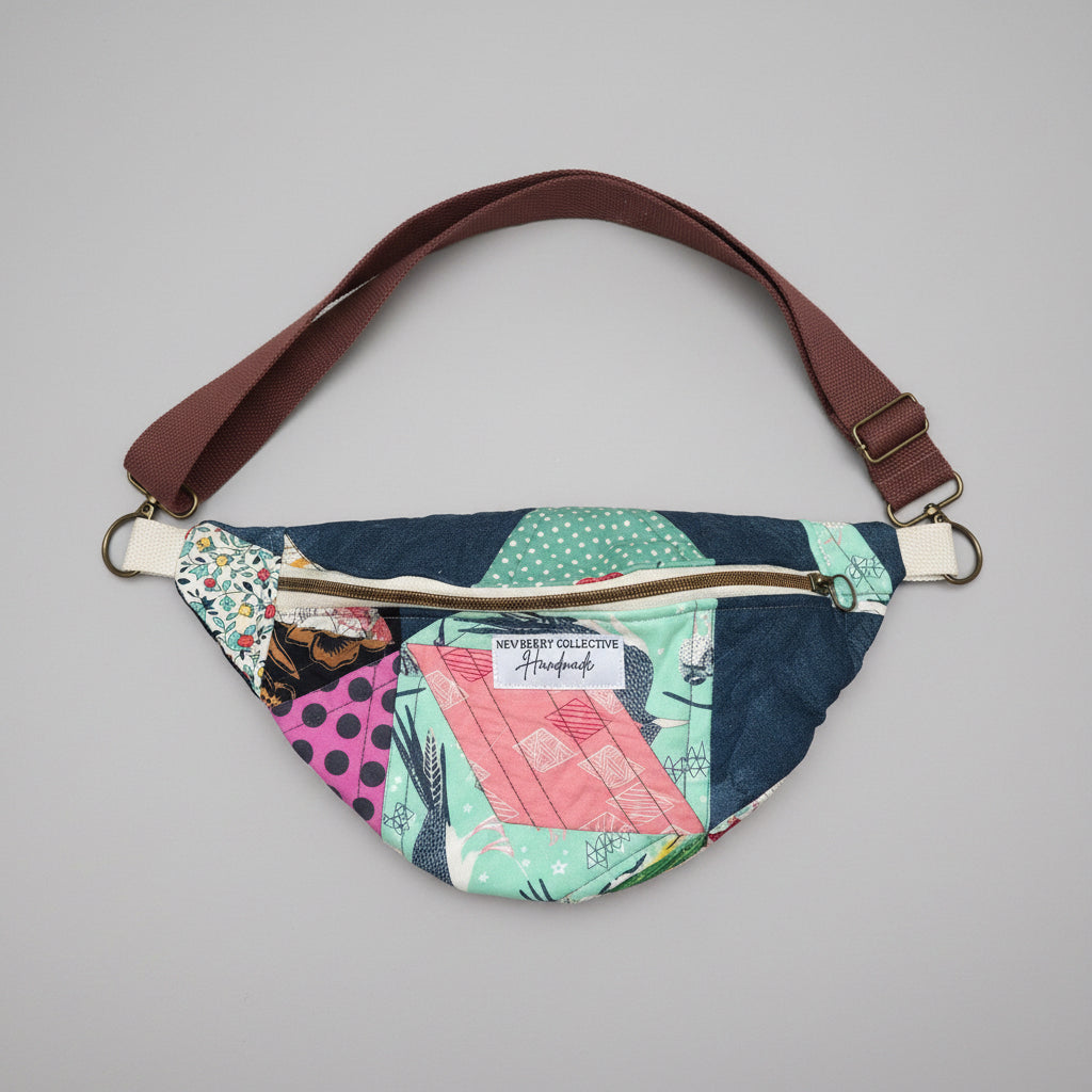 Small Crossbody: Vintage Handmade Quilt
