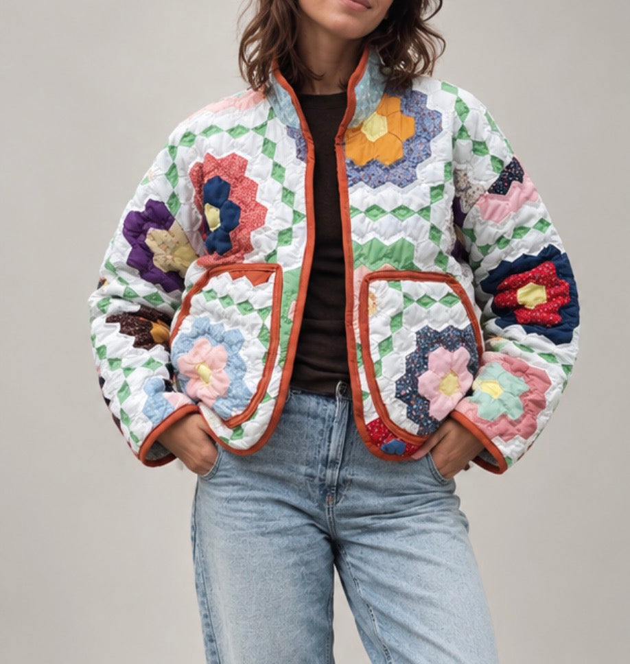 Handmade Quilted Coat- S/M