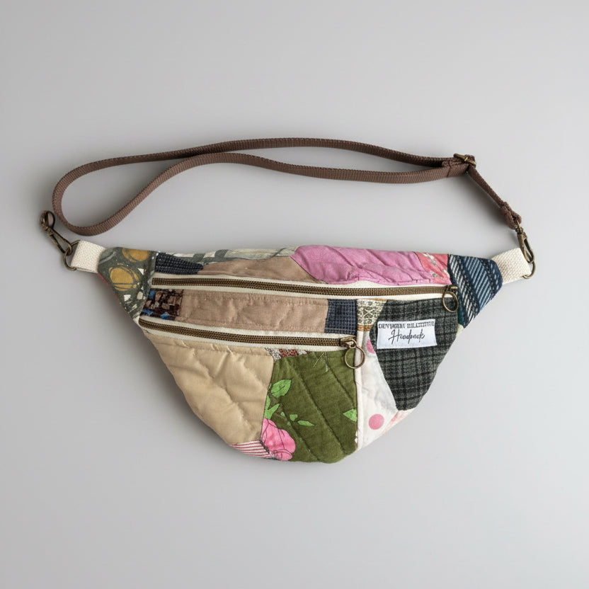 Small Crossbody: Vintage Handmade Quilt