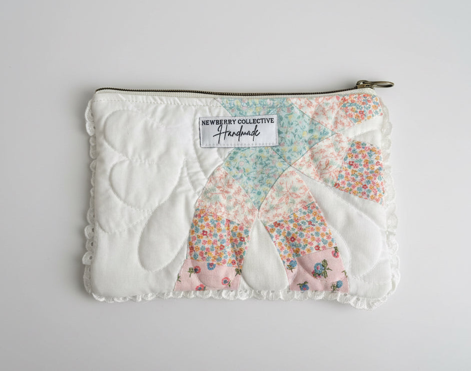 Vintage Quilt Flat Pouch