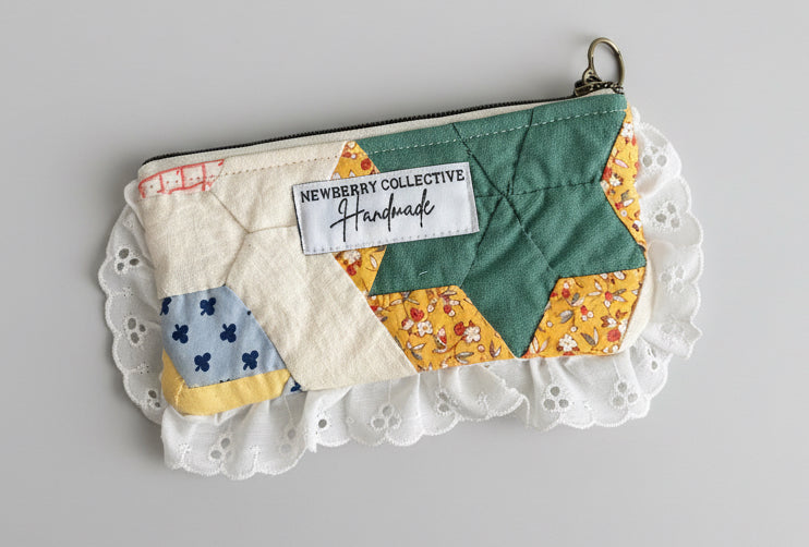 Vintage Quilt Flat Pouch