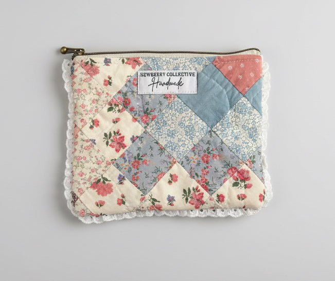 Vintage Quilt Flat Pouch