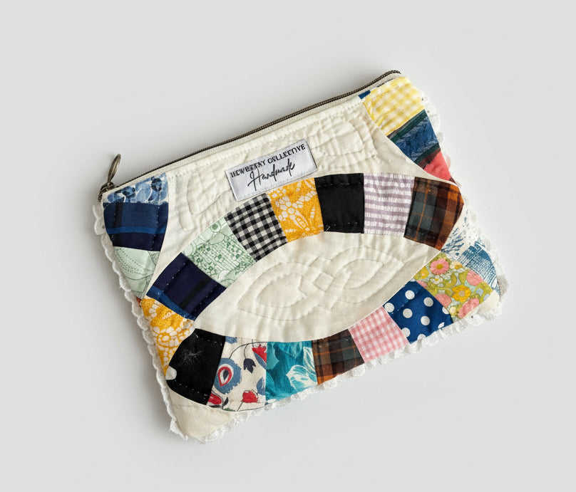 Vintage Quilt Flat Pouch