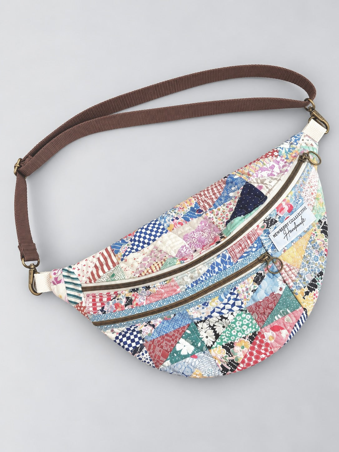 Large Crossbody: Handmade Vintage Quilt