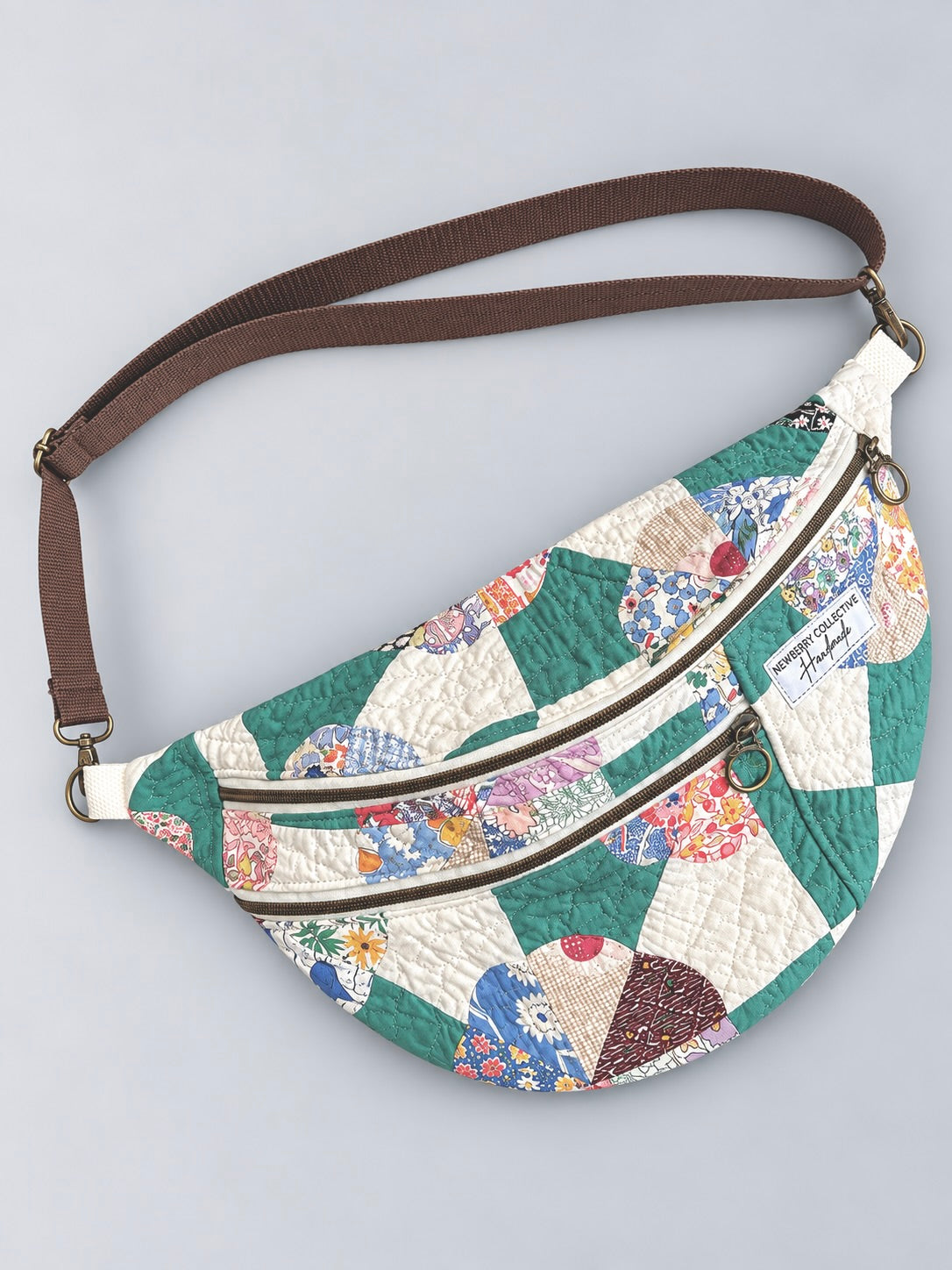 Large Crossbody: Handmade Vintage Quilt