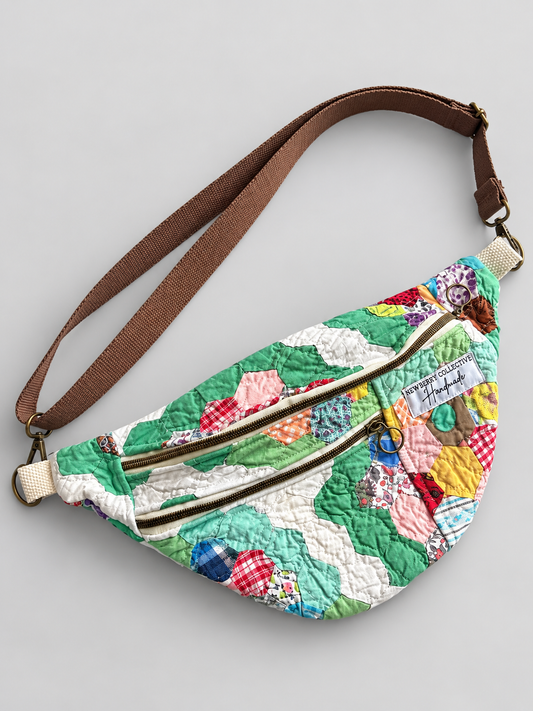 Small Crossbody: Vintage Handmade Quilt
