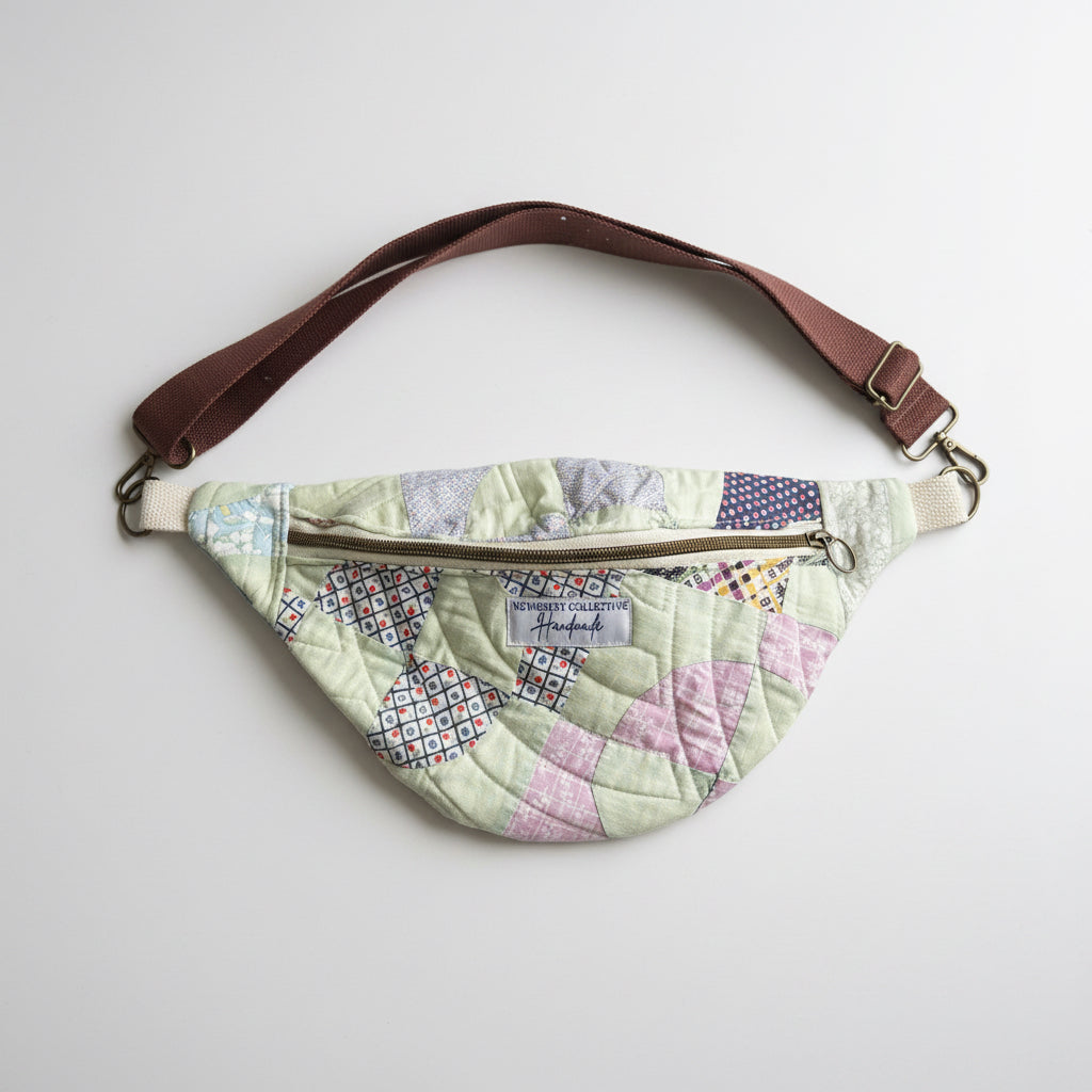 Small Crossbody: Vintage Handmade Quilt