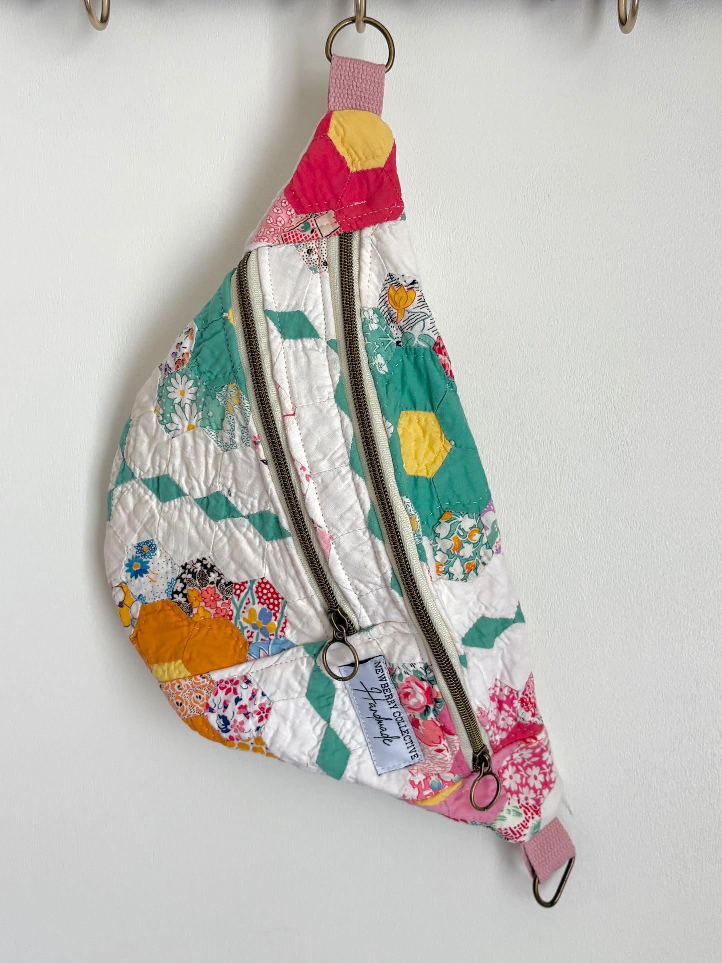 Small Crossbody: Vintage Handmade Quilt