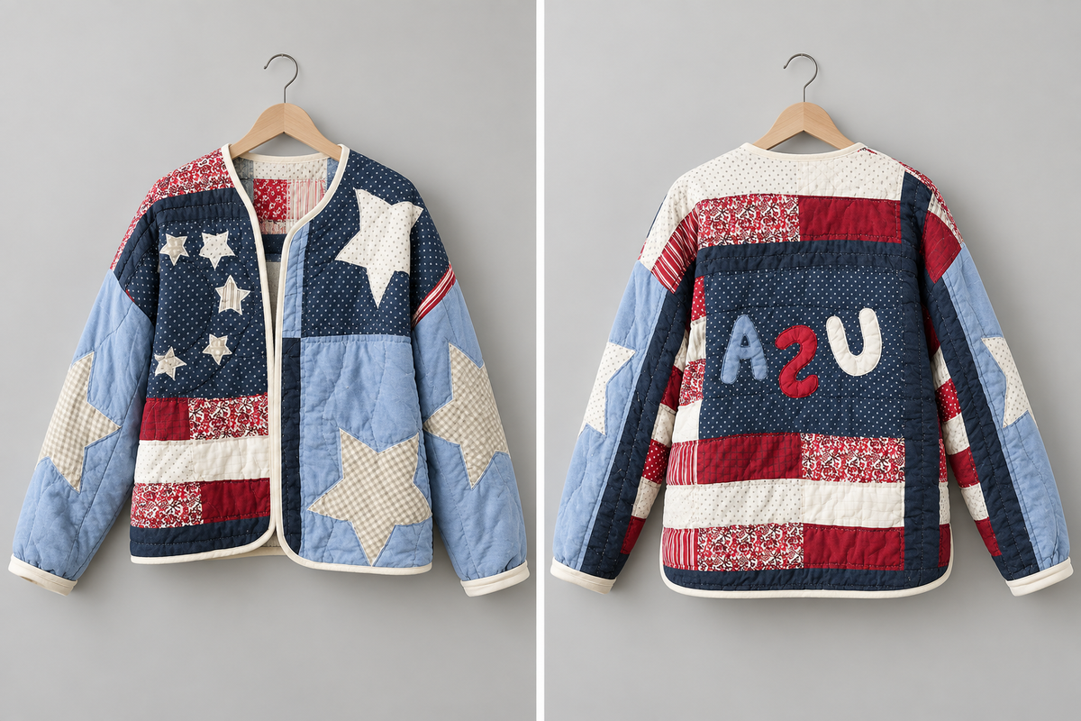 Handmade Quilted Coat- S/M