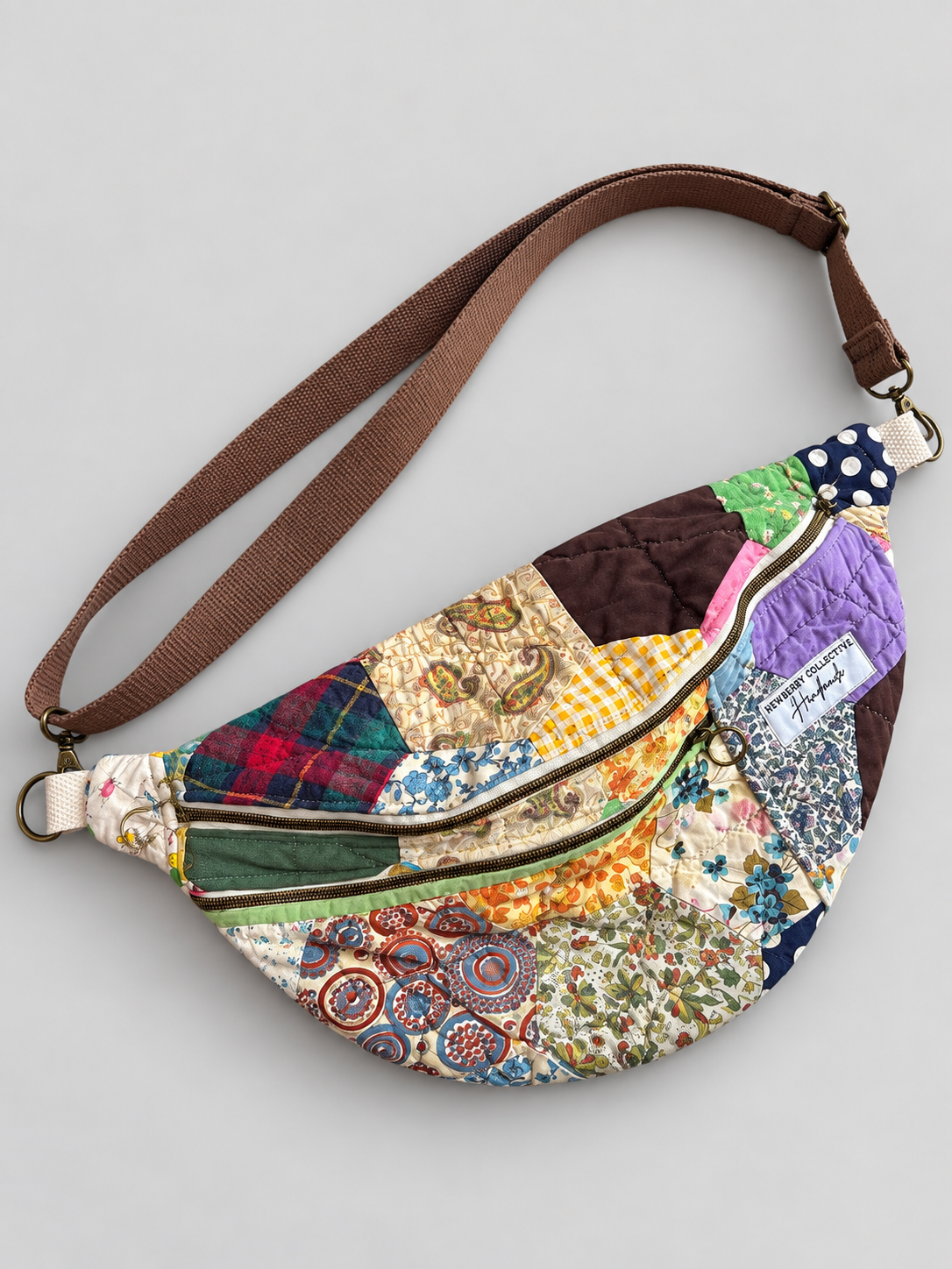 Large Crossbody: Handmade Vintage Quilt