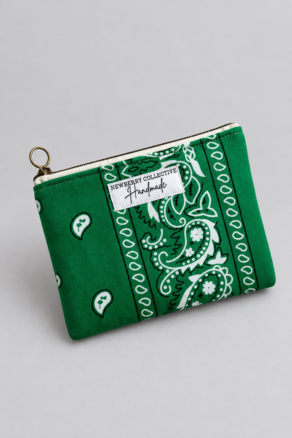 Handmade Bandana Zipper Pouch 5”x7”