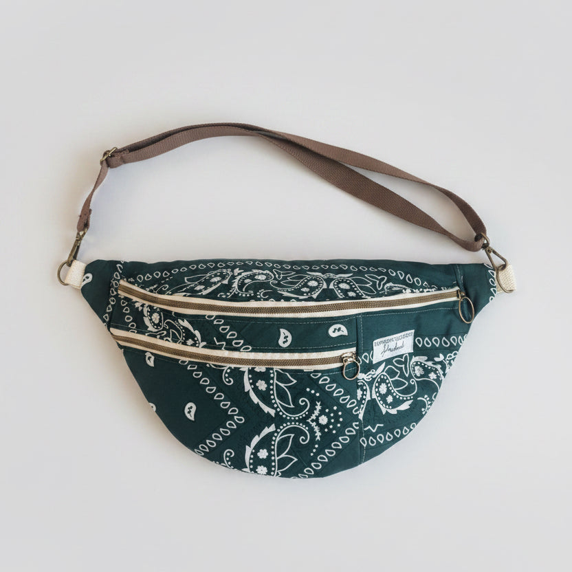 PRE-ORDER: Large Crossbody, Forest Bandana