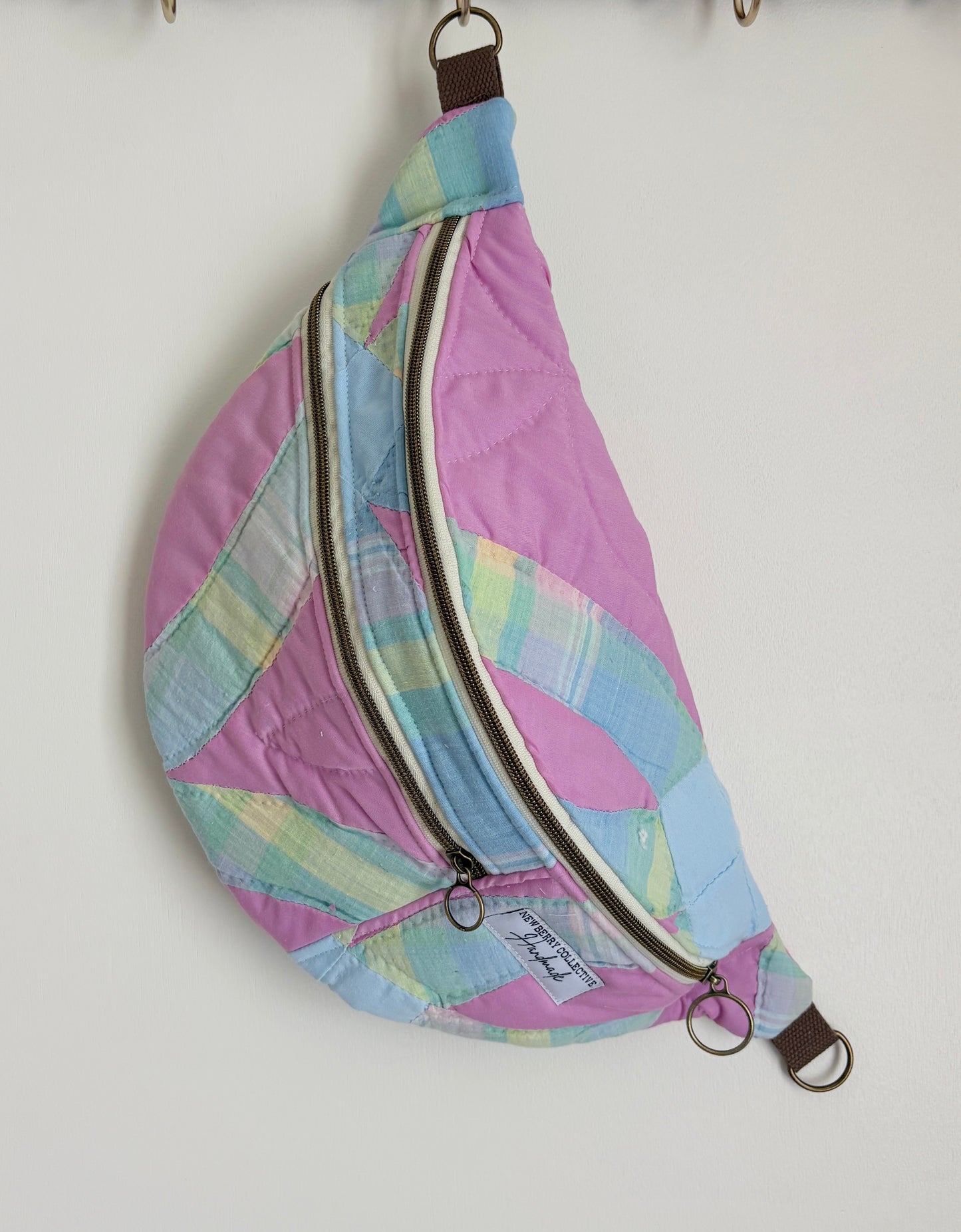 Large Crossbody: Handmade Vintage Quilt