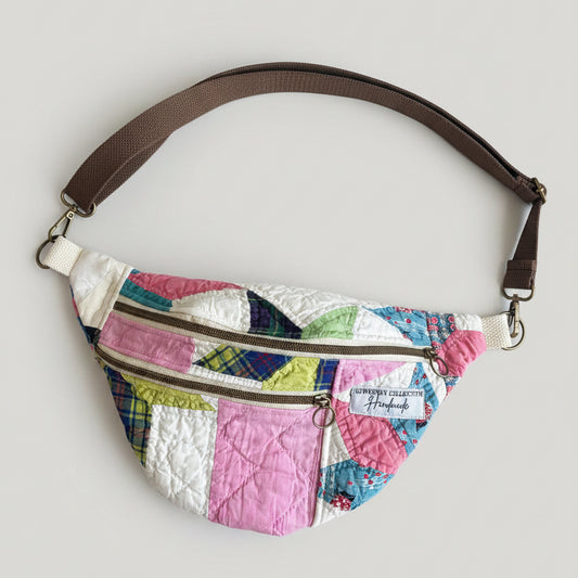 Small Crossbody: Vintage Handmade Quilt