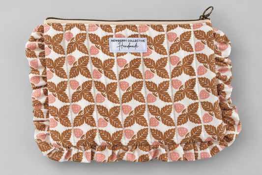 Zipper Pouch: Handmade Premium Fabric 8”x10”