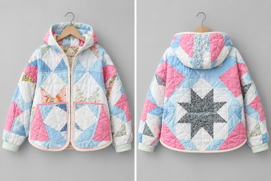 Handmade Quilted Coat- M/L Tall