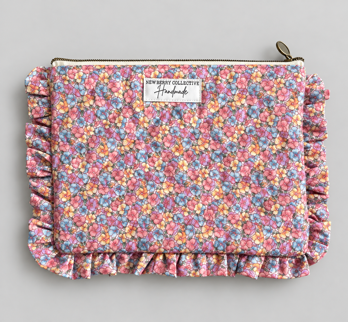 Zipper Pouch: Handmade Premium Fabric 8”x10”