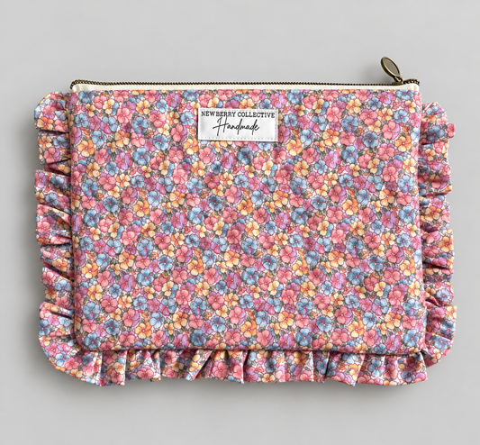 Zipper Pouch: Handmade Premium Fabric 8”x10”