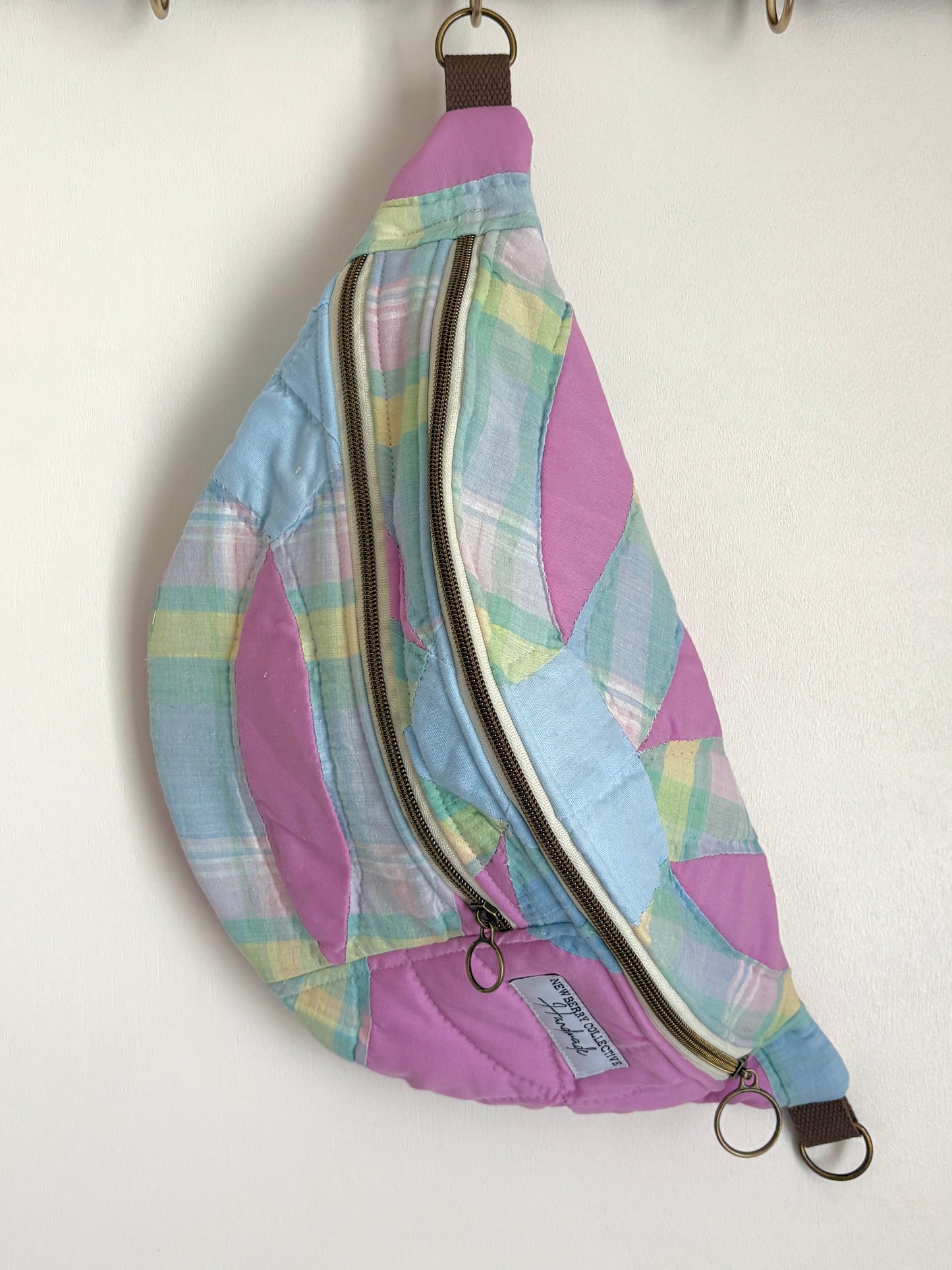 Large Crossbody: Handmade Vintage Quilt
