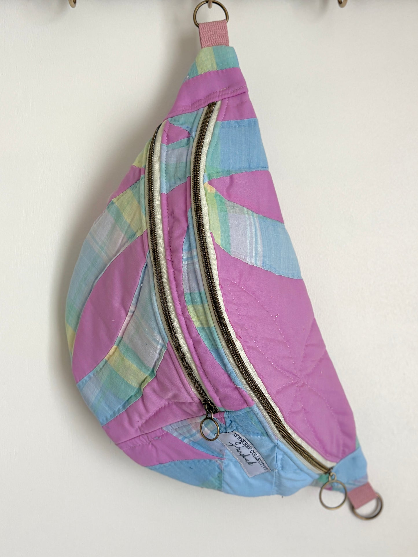 Large Crossbody: Handmade Vintage Quilt
