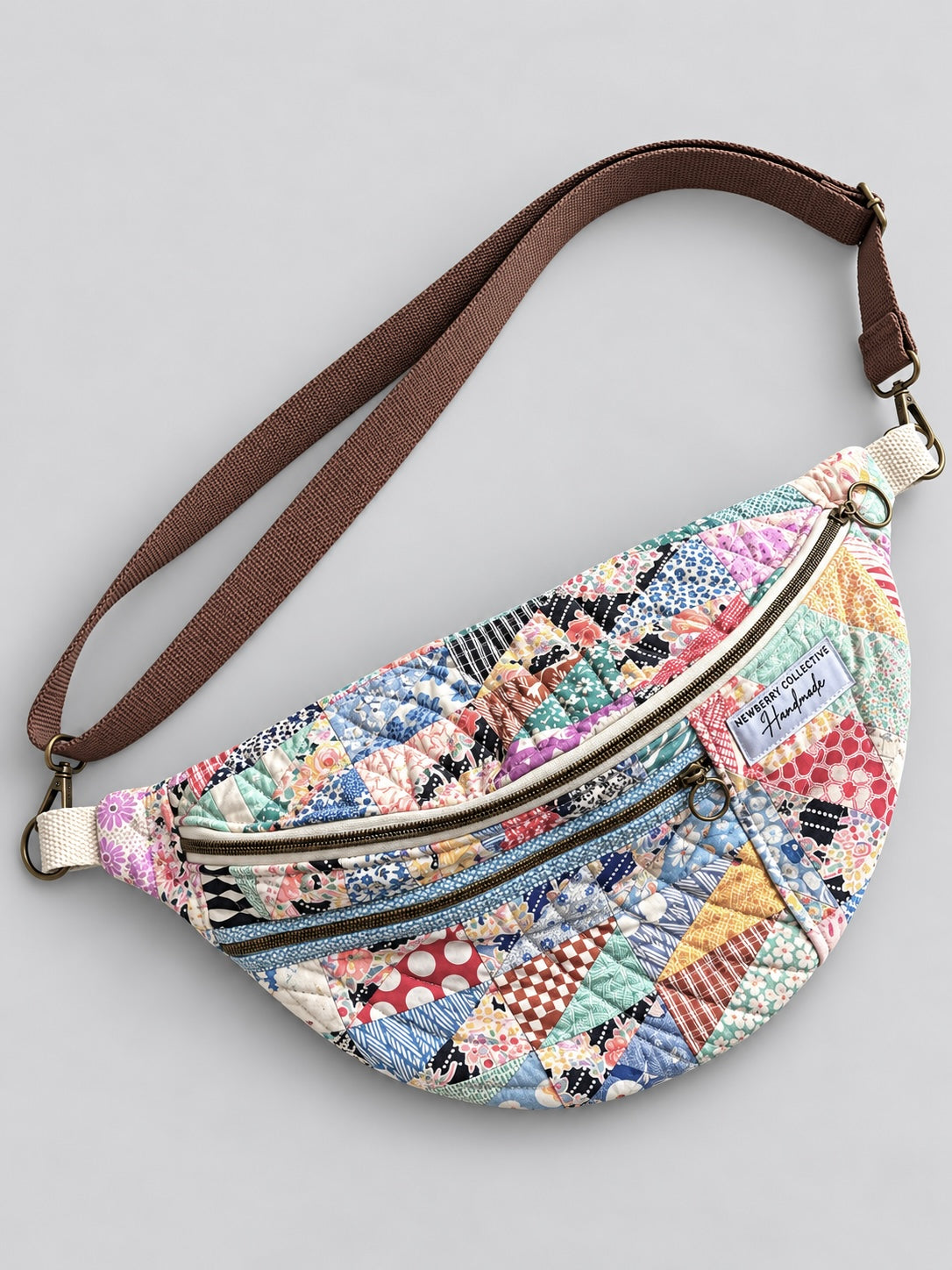 Large Crossbody: Handmade Vintage Quilt