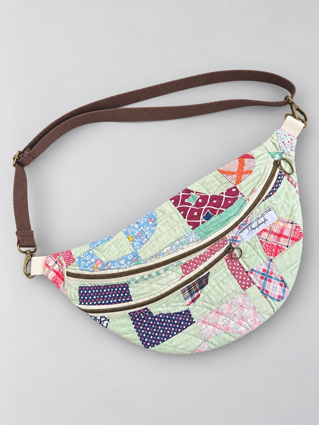 Large Crossbody: Handmade Vintage Quilt