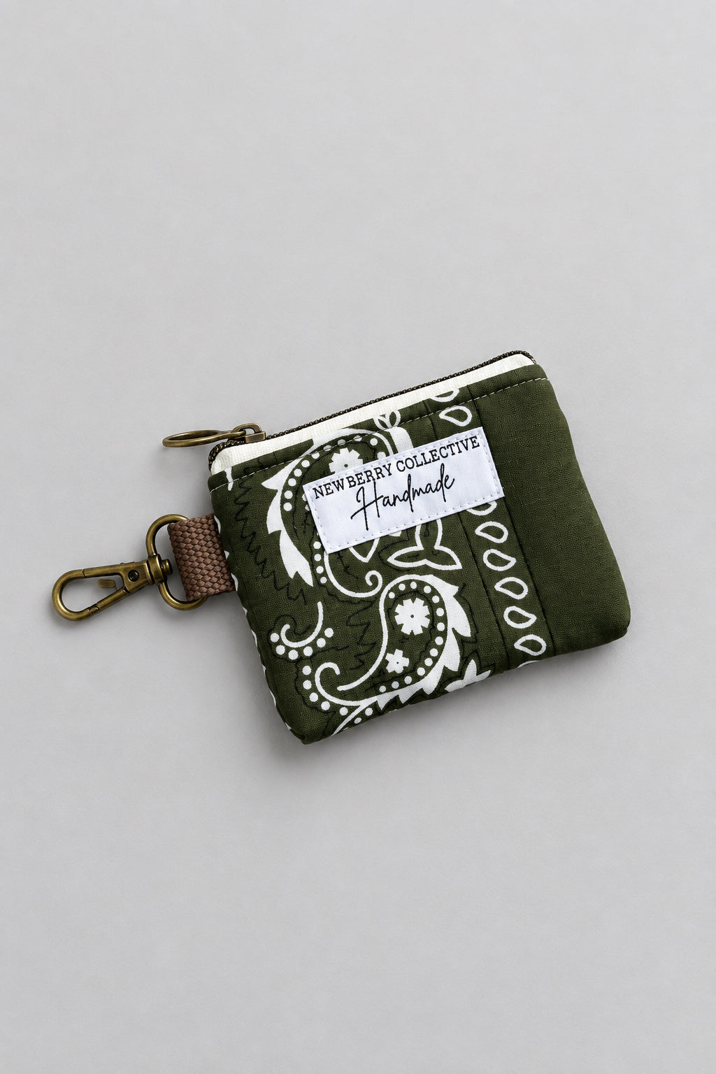Handmade Bandana Zipper Pouch 3.5”x4”