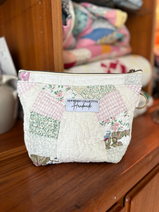 Vintage Quilt Cosmetic Pouch