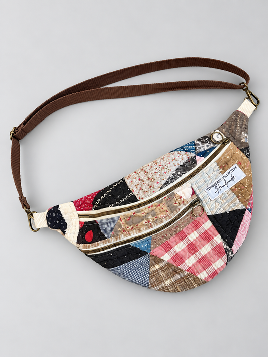 Small Crossbody: Vintage Handmade Quilt