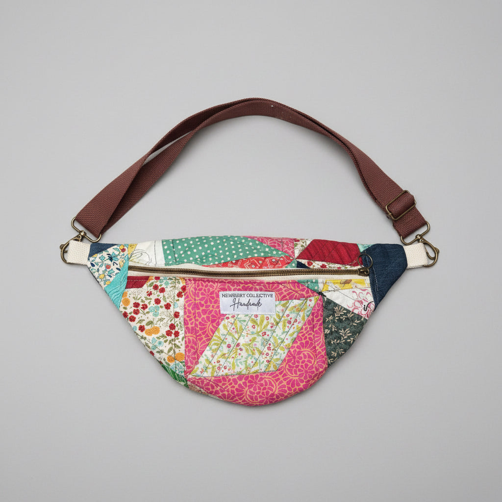 Small Crossbody: Vintage Handmade Quilt