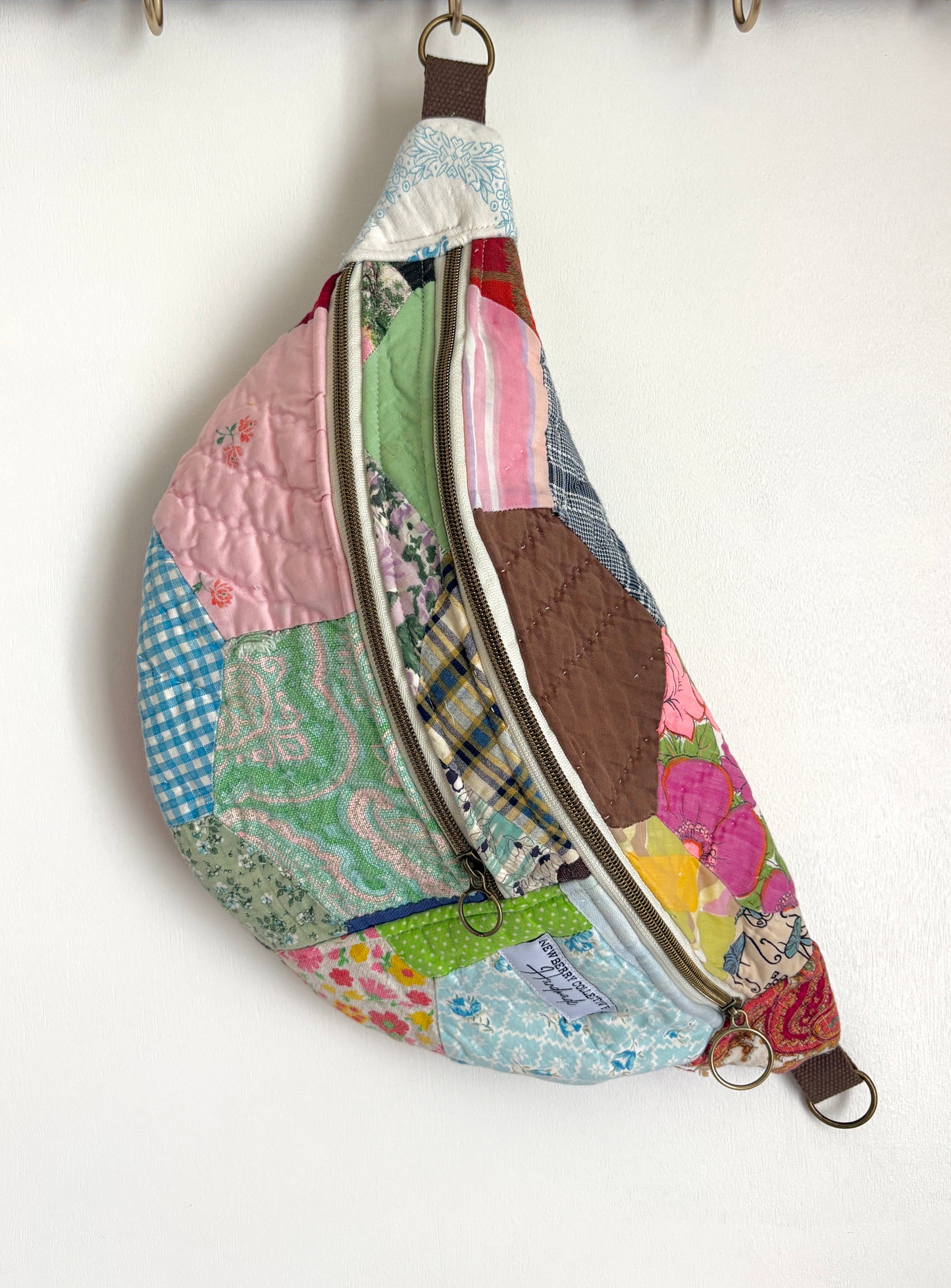 Large Crossbody: Handmade Vintage Quilt