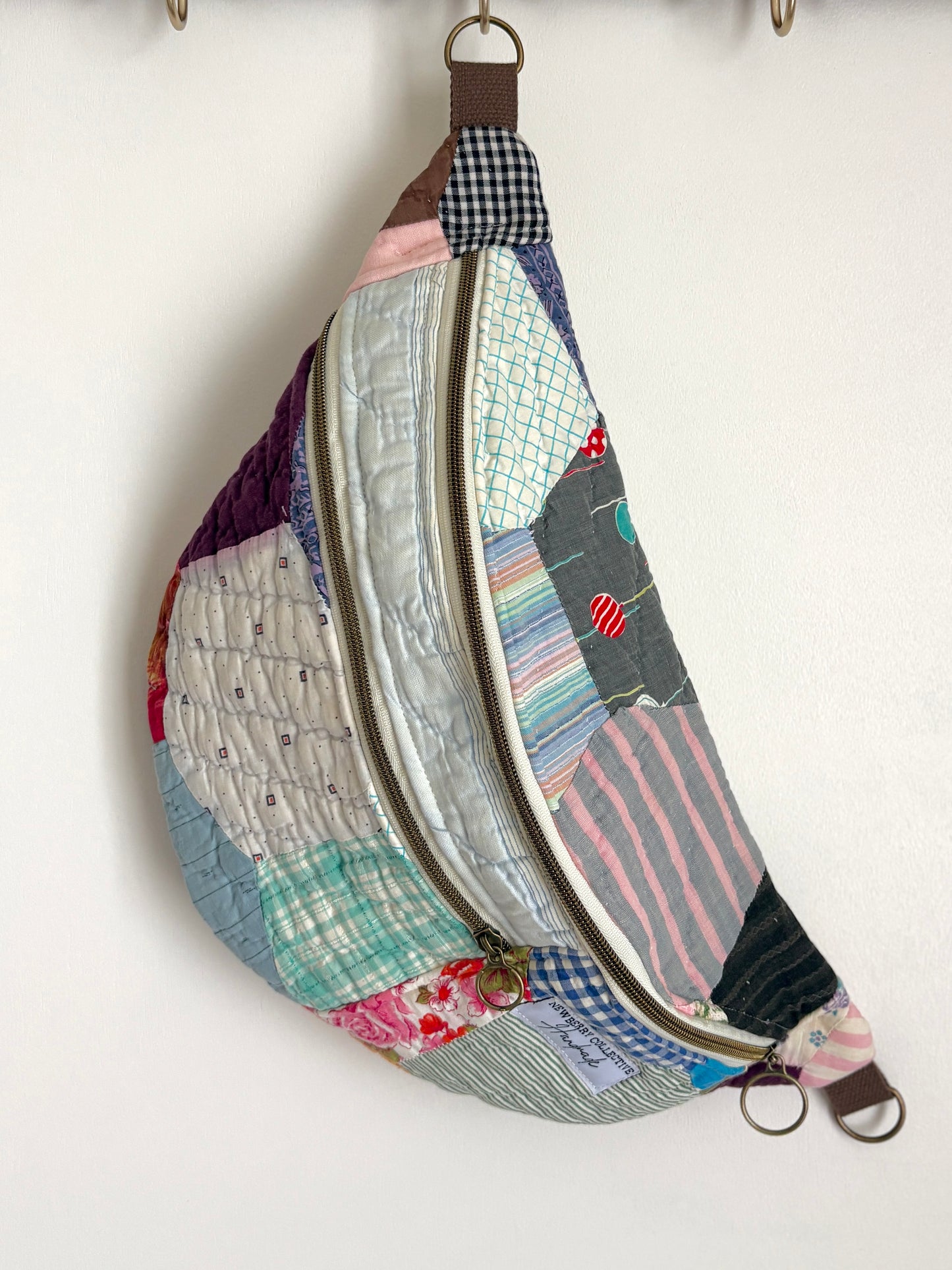 Large Crossbody: Handmade Vintage Quilt