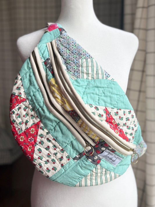 Vintage Quilt Large Crossbody