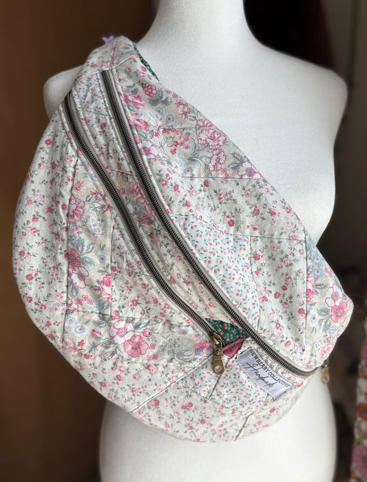 Handmade Vintage Quilt Large Crossbody
