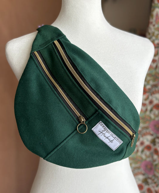 Vintage Pool Table Felt Small Crossbody