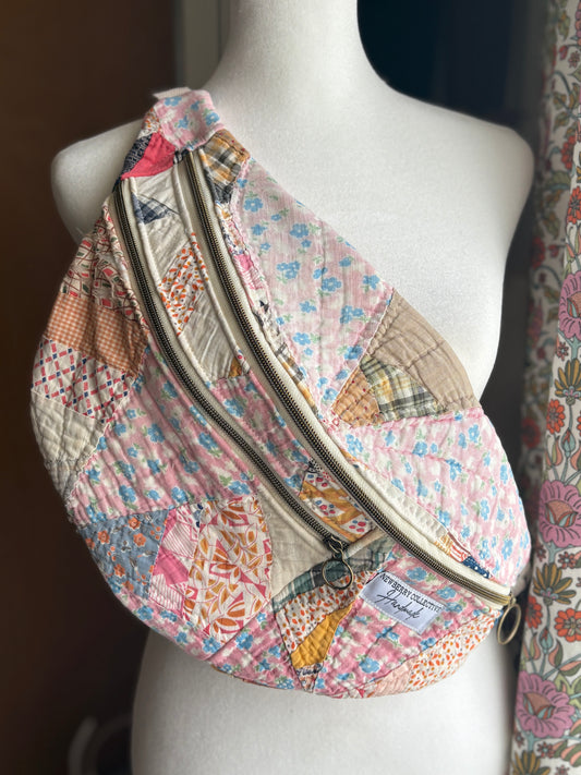 Vintage Quilt Large Crossbody