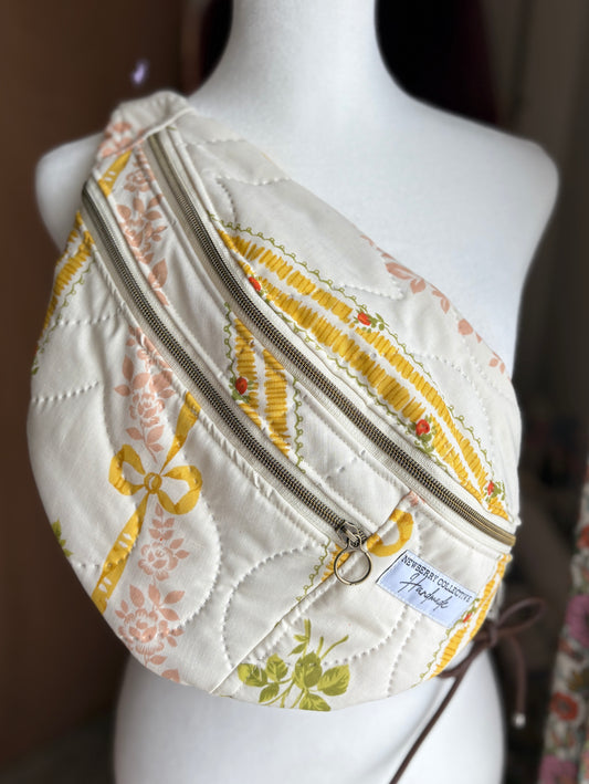 Handmade Vintage Quilt Large Crossbody