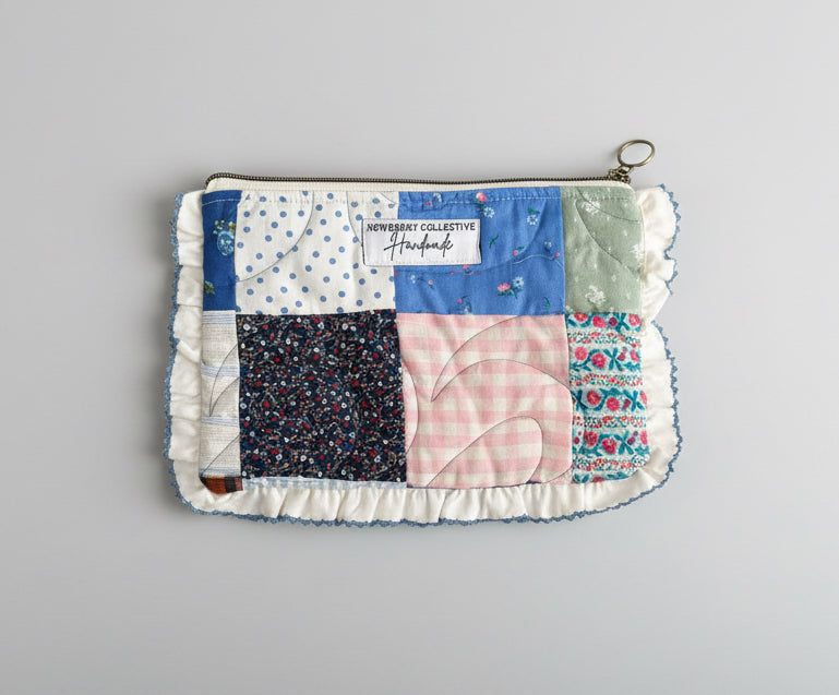 Vintage Quilt Flat Pouch