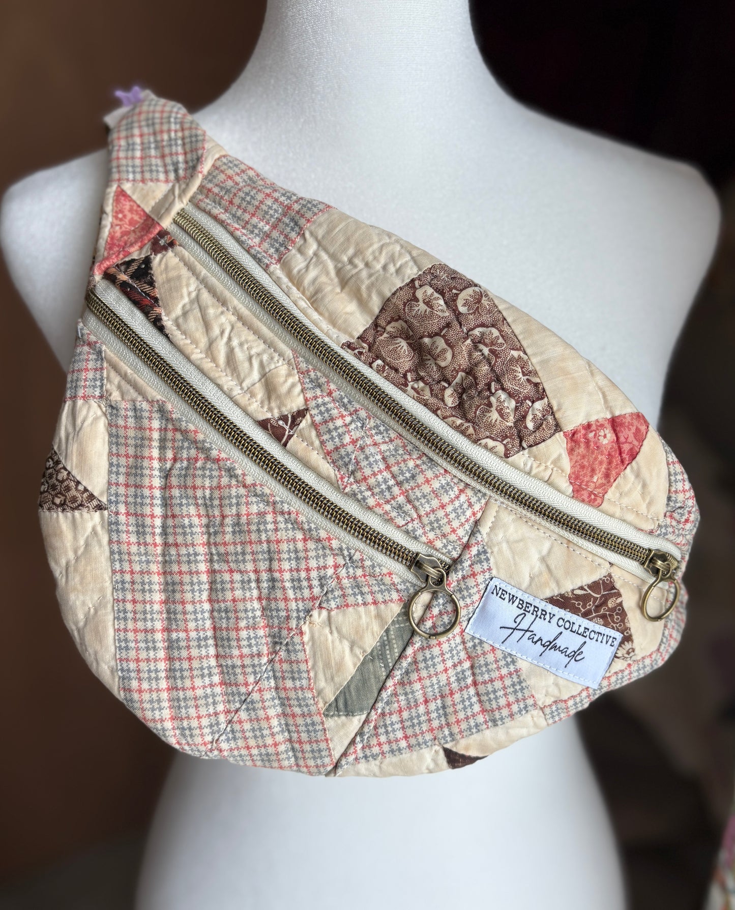 Handmade Vintage Quilt Small Crossbody