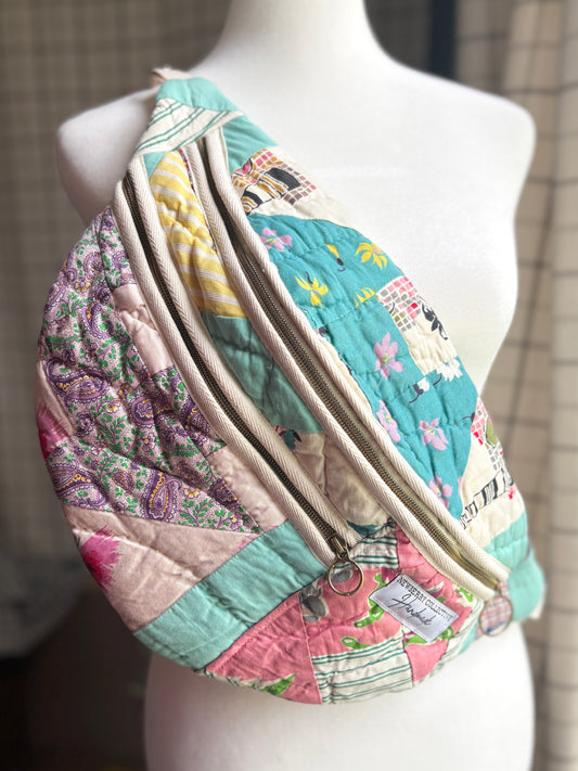 Vintage Quilt Large Crossbody