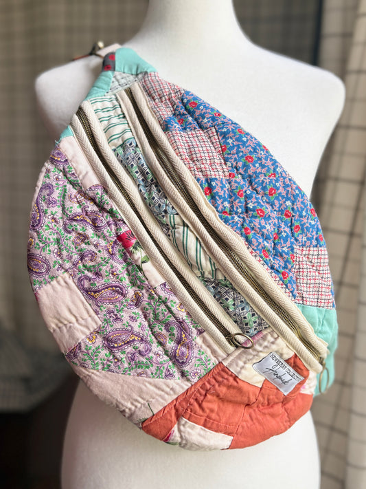 Vintage Quilt Large Crossbody