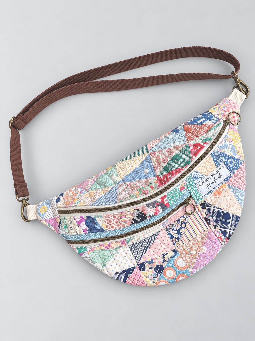 Large Crossbody: Handmade Vintage Quilt