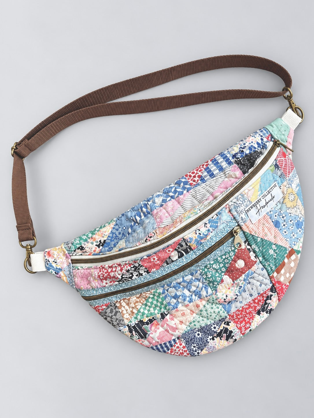 Large Crossbody: Handmade Vintage Quilt