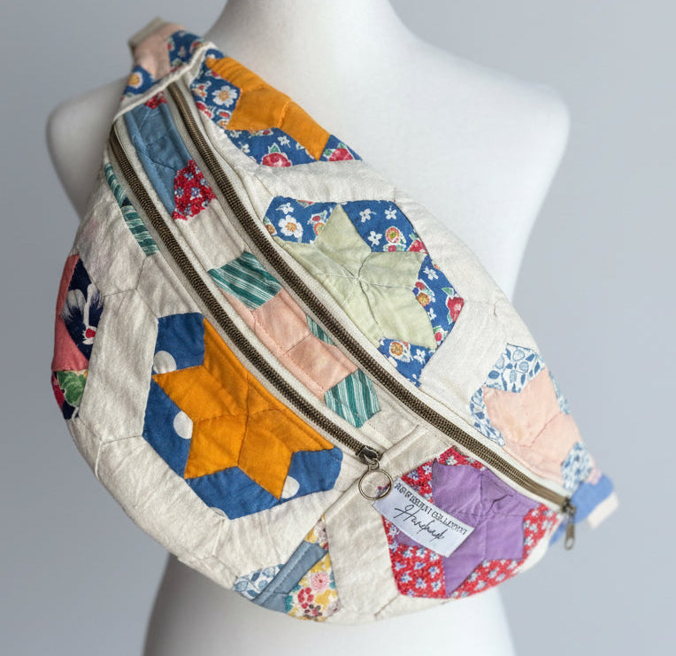 Vintage Quilt Large Crossbody