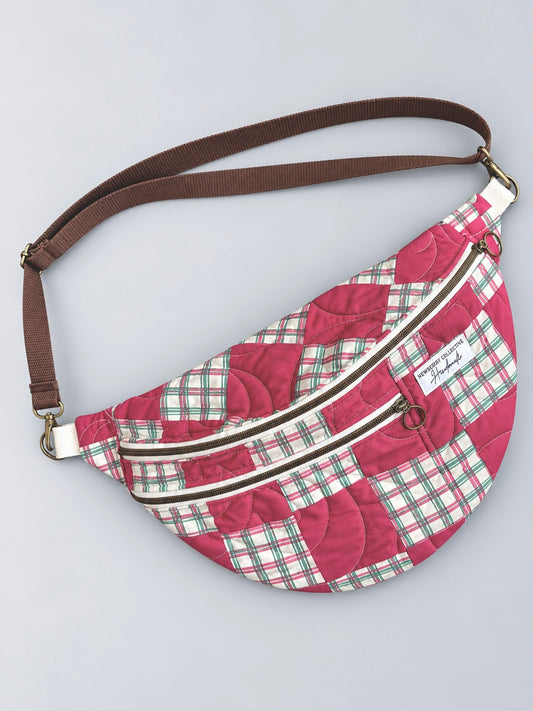 Large Crossbody: Handmade Vintage Quilt