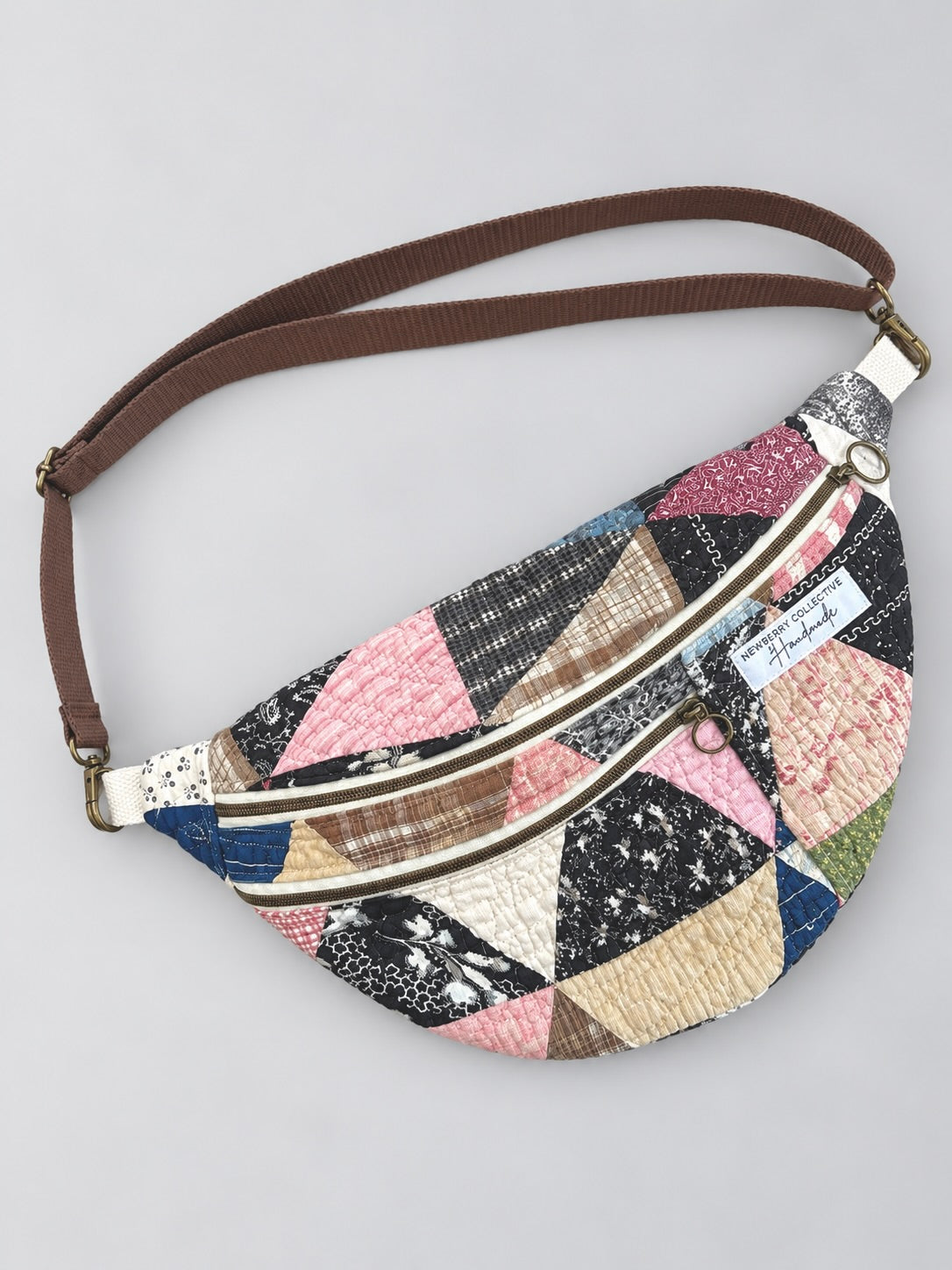 Large Crossbody: Handmade Vintage Quilt
